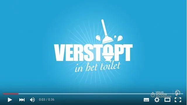 Verstopt in het toilet - filmpjes