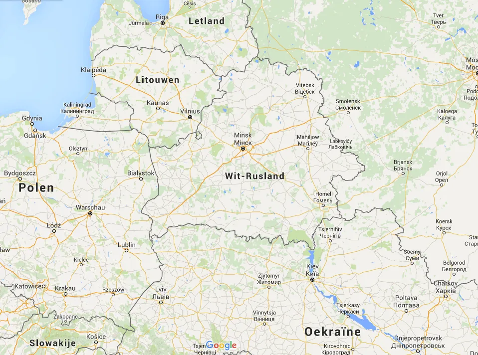 Hier ligt Wit-Rusland